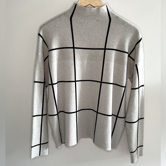 Cynthia Rowley mockneck patterned sweater - Picture 2 of 5